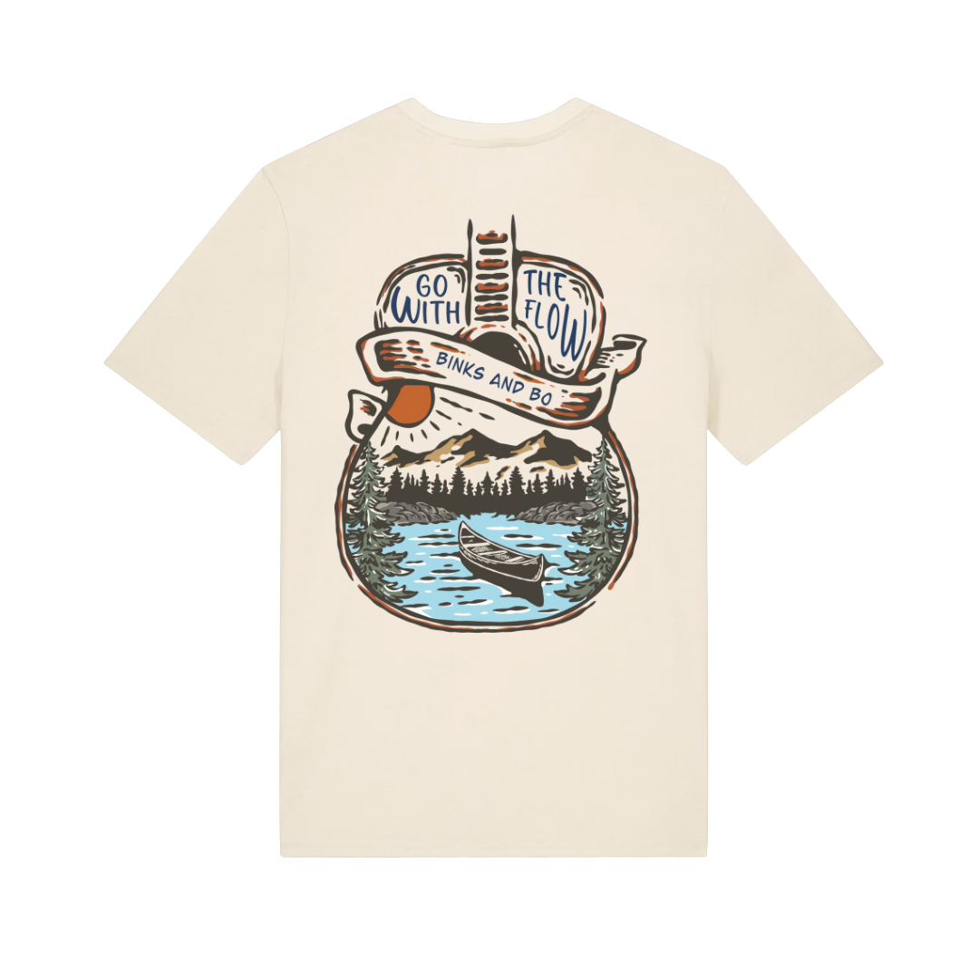 'Go With The Flow' Organic Cotton Ladies Tee