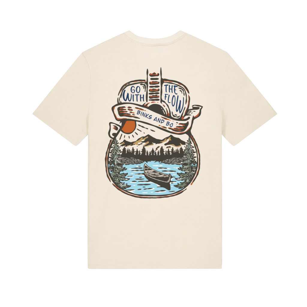 Unisex 'Go With The Flow' Organic Cotton T-Shirt