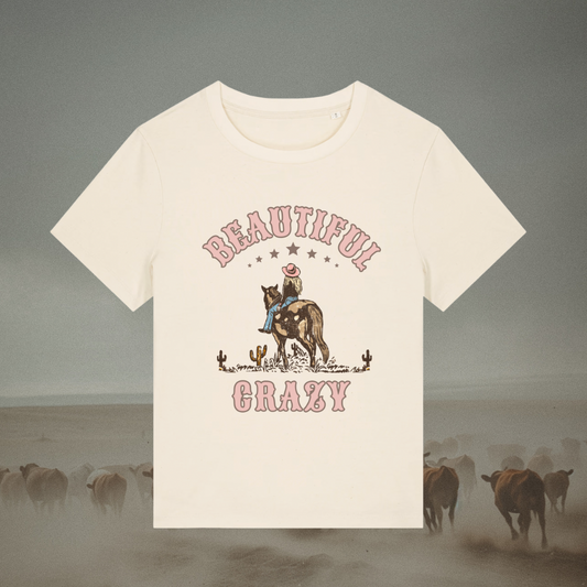 Beautiful Crazy Ladies Fit Tee