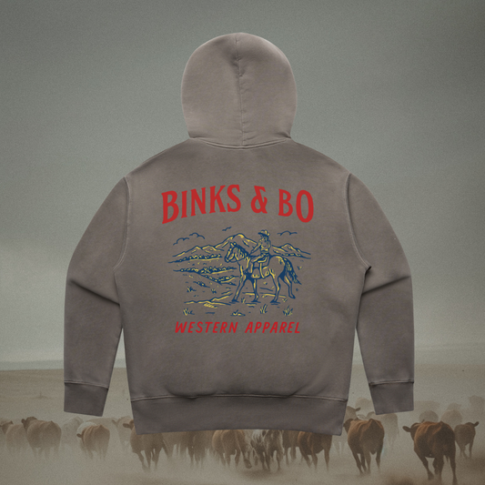 Ladies Faded Western Apparel Hoodie