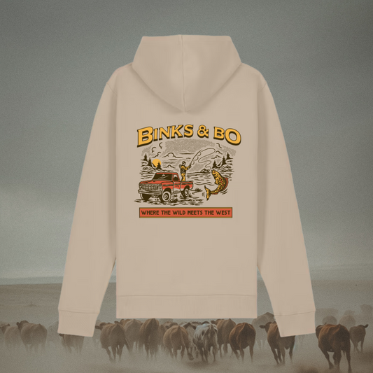 Where The Wild Meets The West Fishing Hoodie