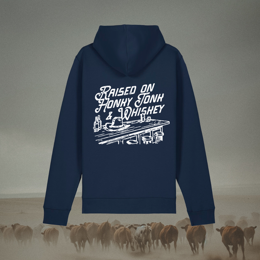 Raised On Honky Tonk & Whiskey Hoodie