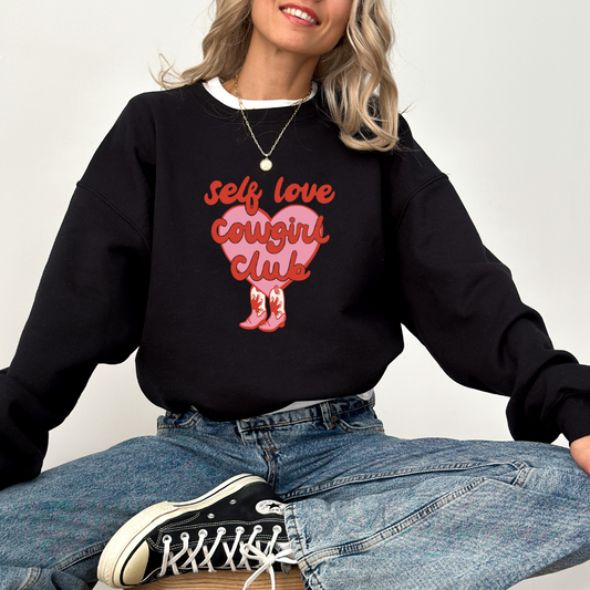 Self Love Cowgirl Club Sweater