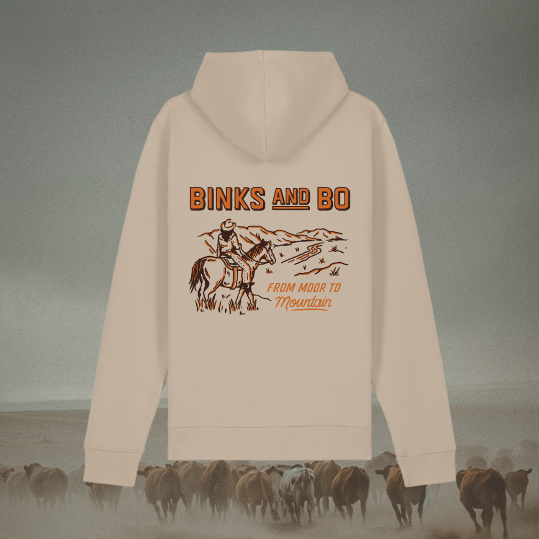 From Moor To Mountain Cowgirl Organic Cotton Hoodie