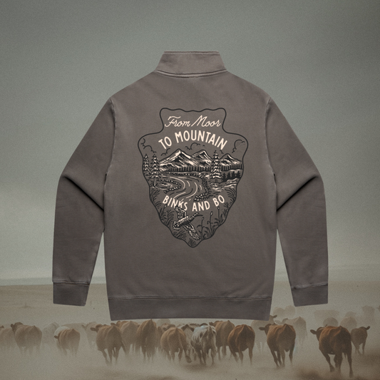 Moor to Mountain Arrowhead Mens Quarter Zip