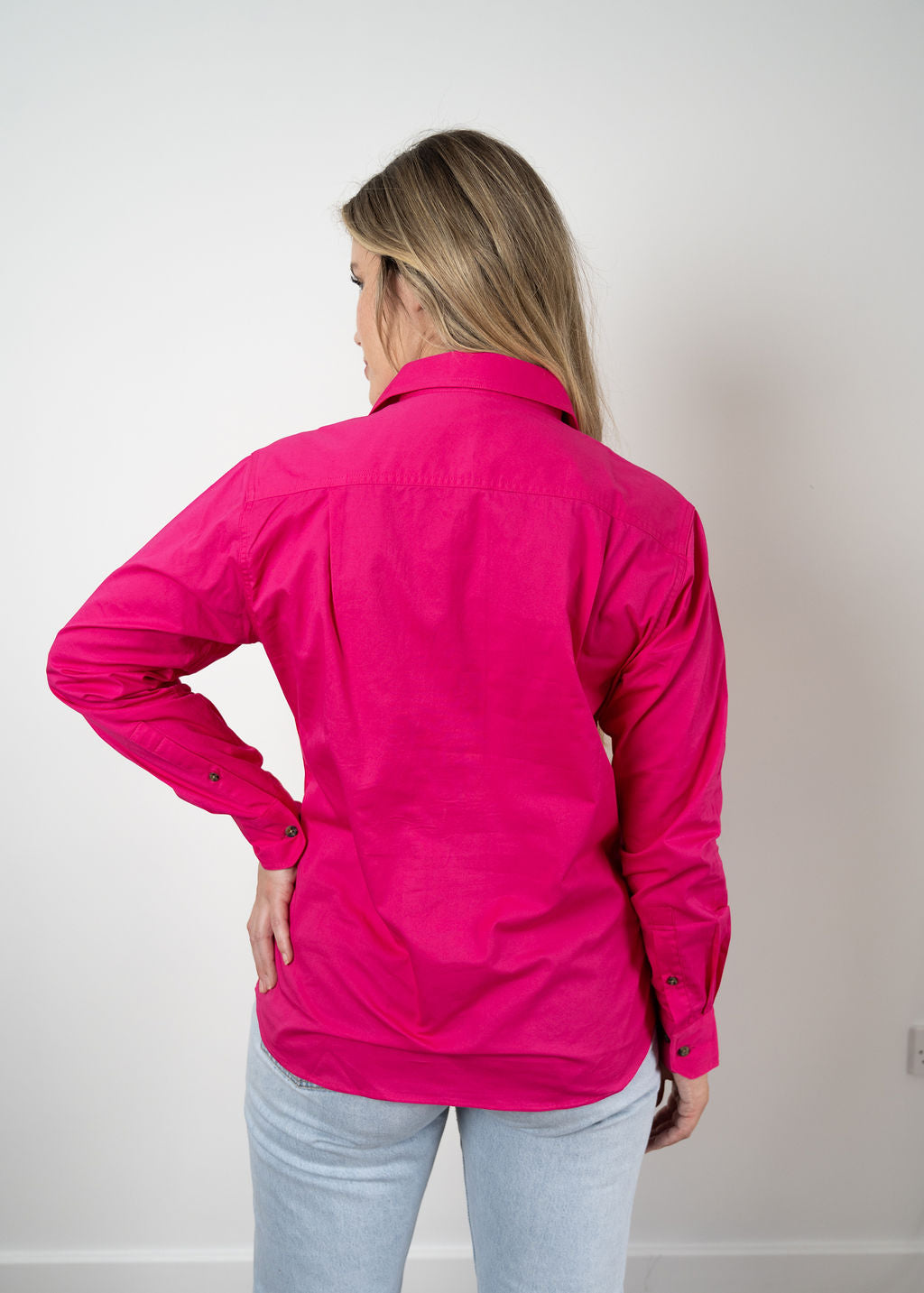 Women's Pink Western Work Shirt