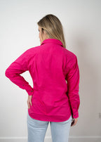 Women's Pink Western Work Shirt