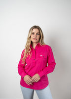 Women's Pink Western Work Shirt