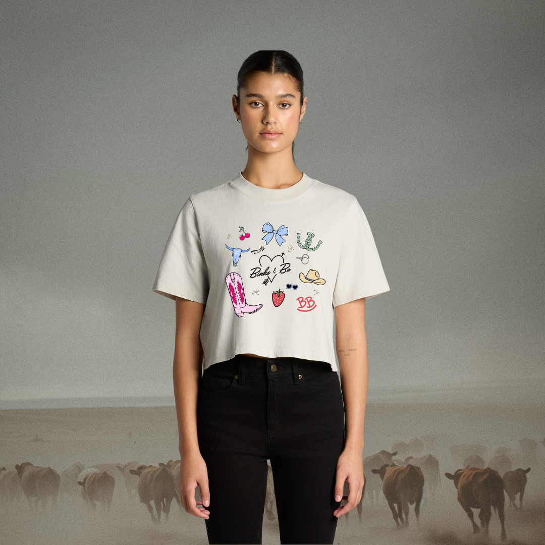 Summer Cowgirl Crop Tee