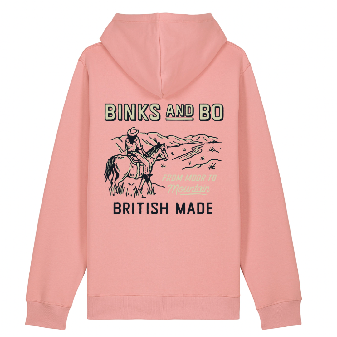 'From Moor To Mountain' Cowgirl Organic Cotton Hoodie