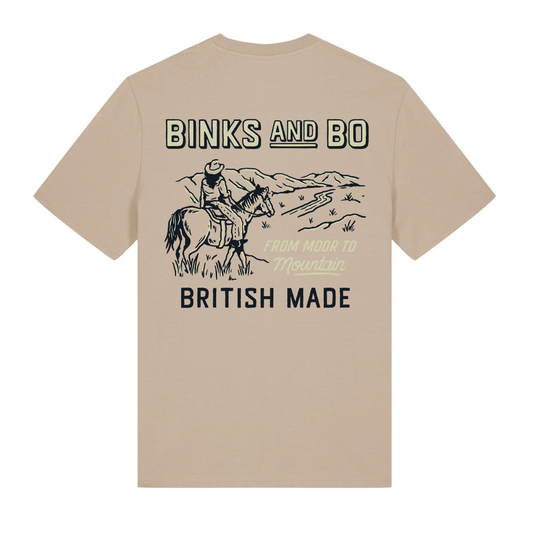 'From Moor To Mountain' Cowgirl Organic Cotton T-Shirt