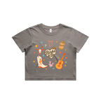 Binks & Bo Heart Faded Crop Tee