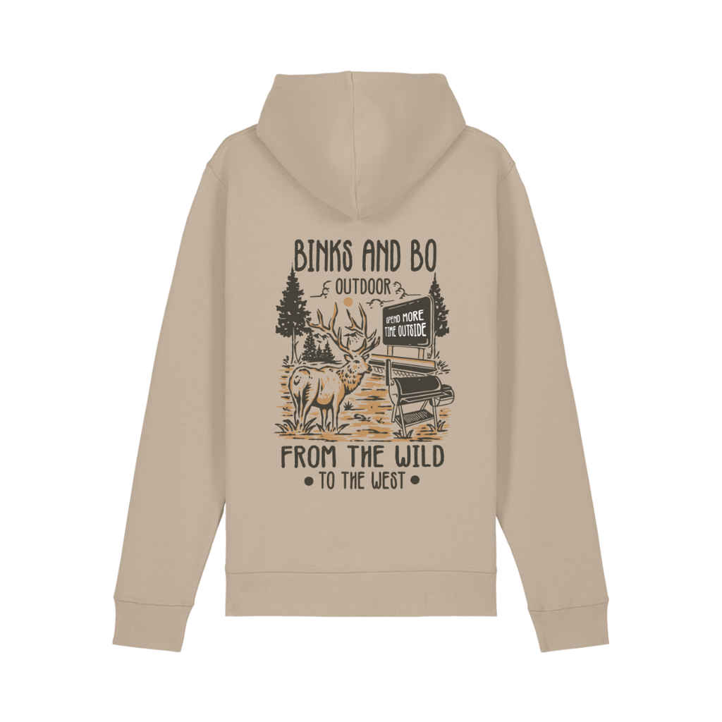 'Where The Wild Meets The West' BBQ Organic Cotton Hoodie