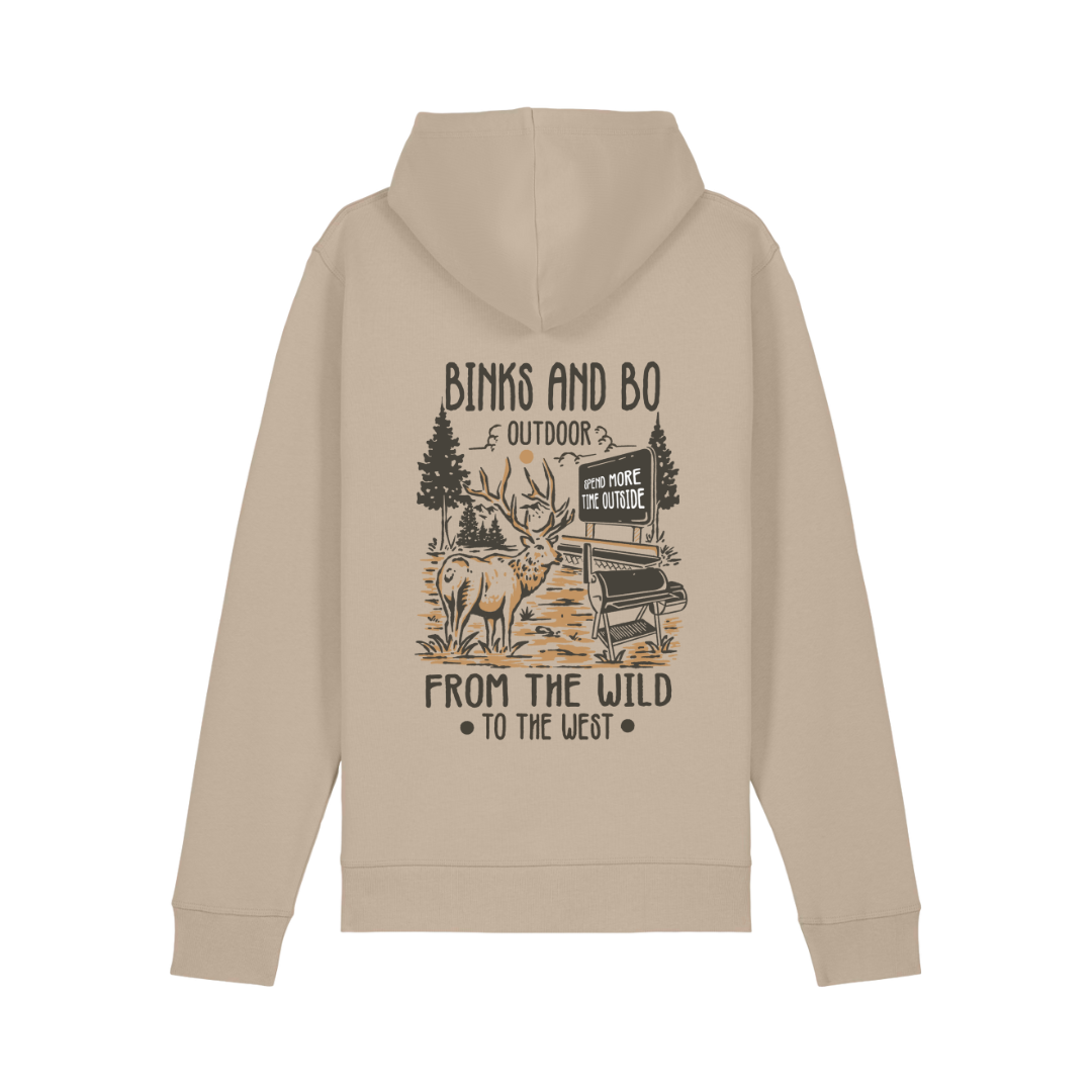 'Where The Wild Meets The West' BBQ Organic Cotton Hoodie