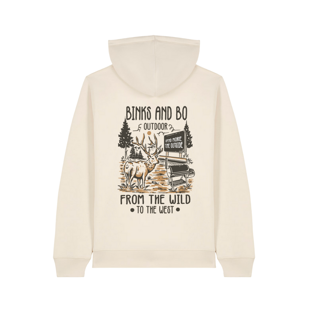 'Where The Wild Meets The West' BBQ Organic Cotton Hoodie