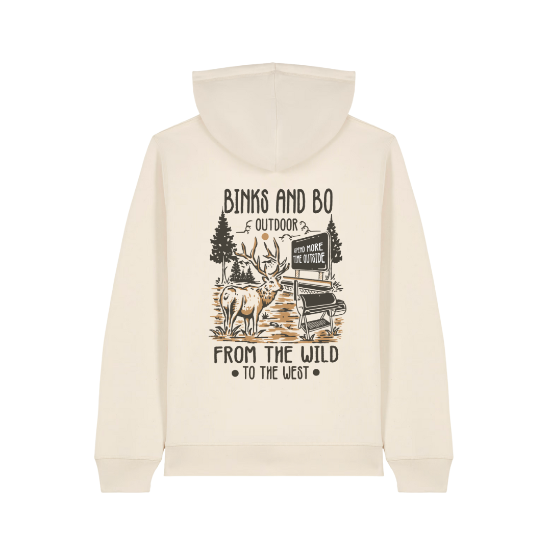 'Where The Wild Meets The West' BBQ Organic Cotton Hoodie