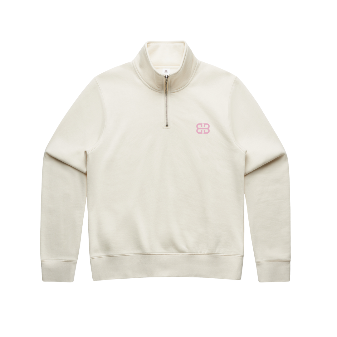 Beautiful Crazy Ladies Quarter Zip Sweater - Premium Cotton