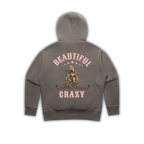 Ladies Faded 'Beautiful Crazy' Hoodie