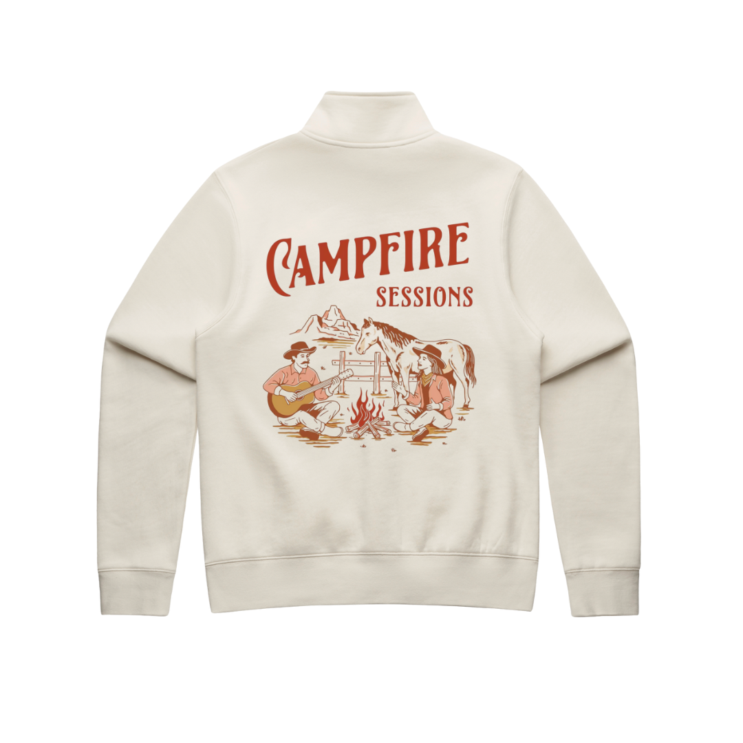Campfire Sessions Ladies 1/4 Zip Sweater