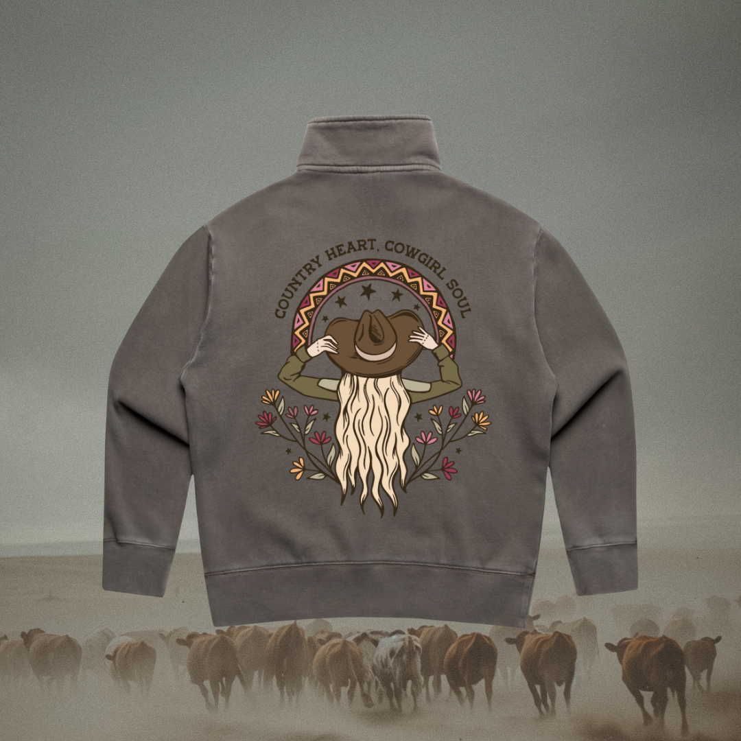 Country Heart Ladies Quarter Zip SALE