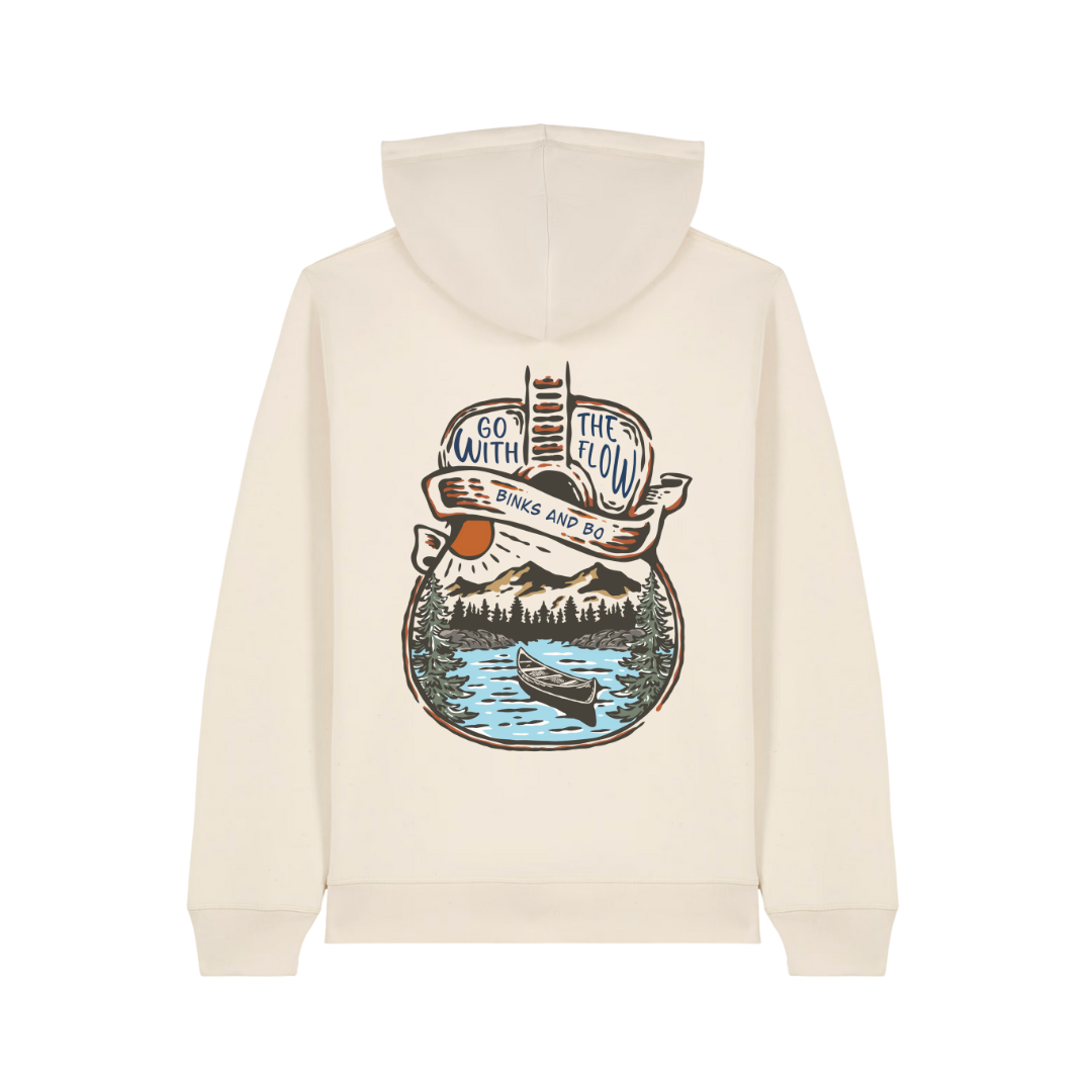 'Go With The Flow' Unisex Organic Cotton Hoodie
