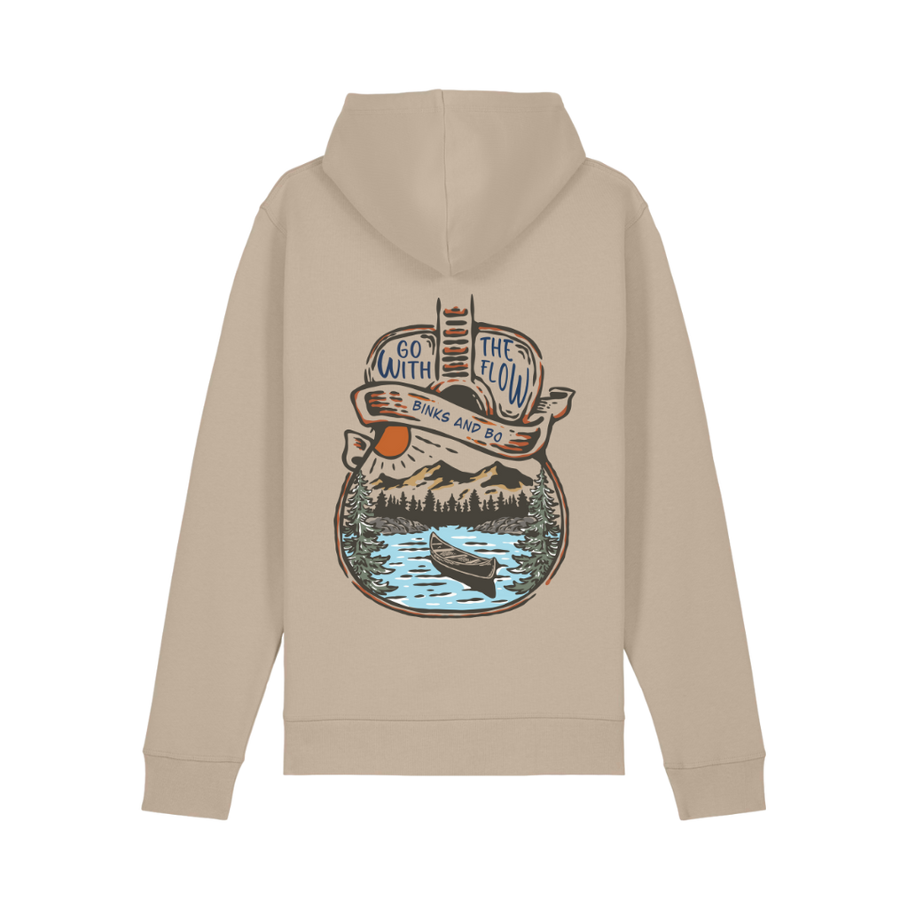 'Go With The Flow' Unisex Organic Cotton Hoodie