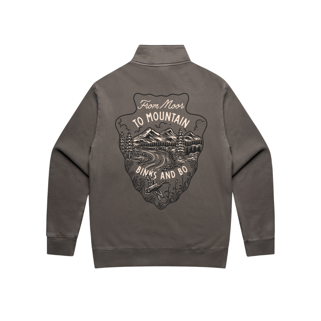 Mens 'Moor to Mountain Arrowhead' Quarter Zip