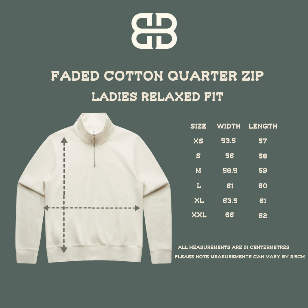 Country Heart Ladies Quarter Zip Sweater