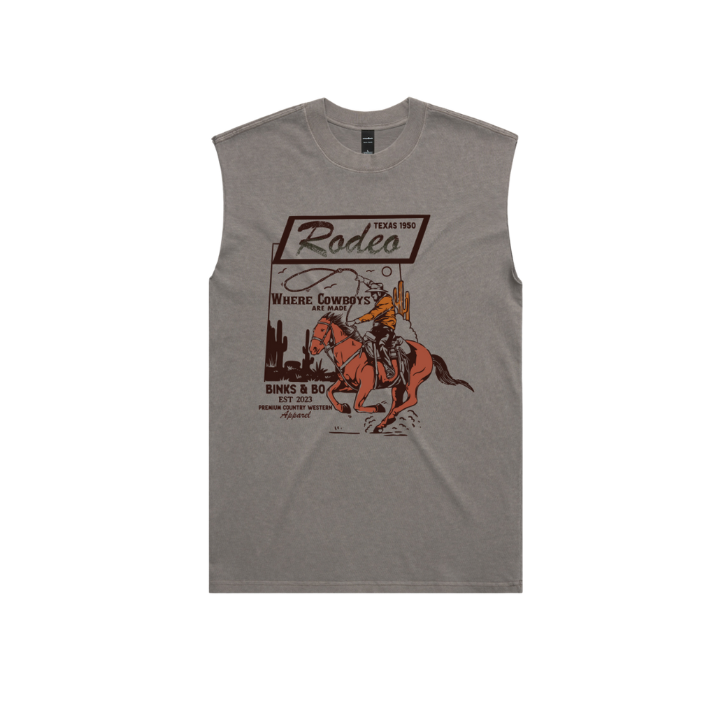 'Rodeo' Mens Faded Tank Top