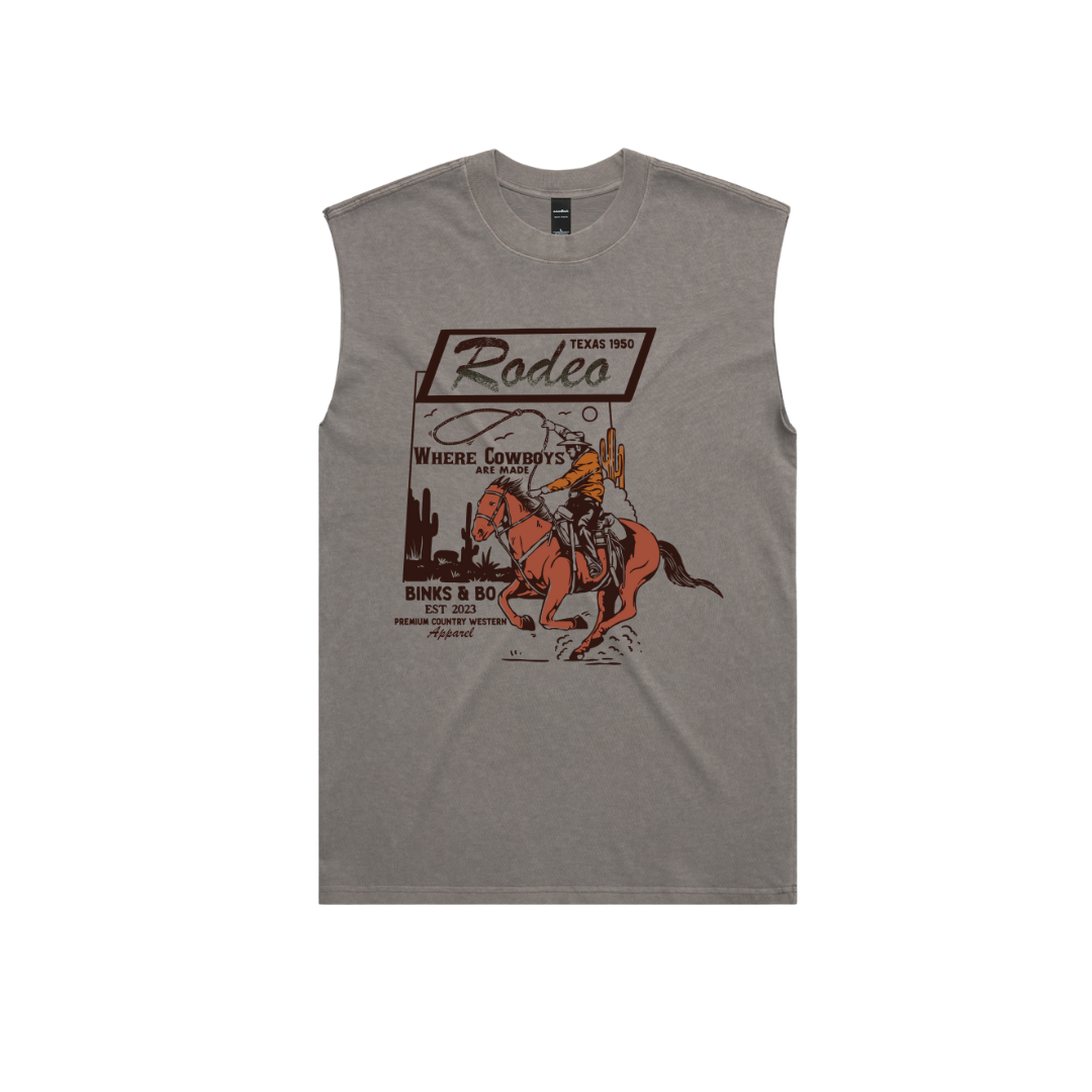 'Rodeo' Mens Faded Tank Top