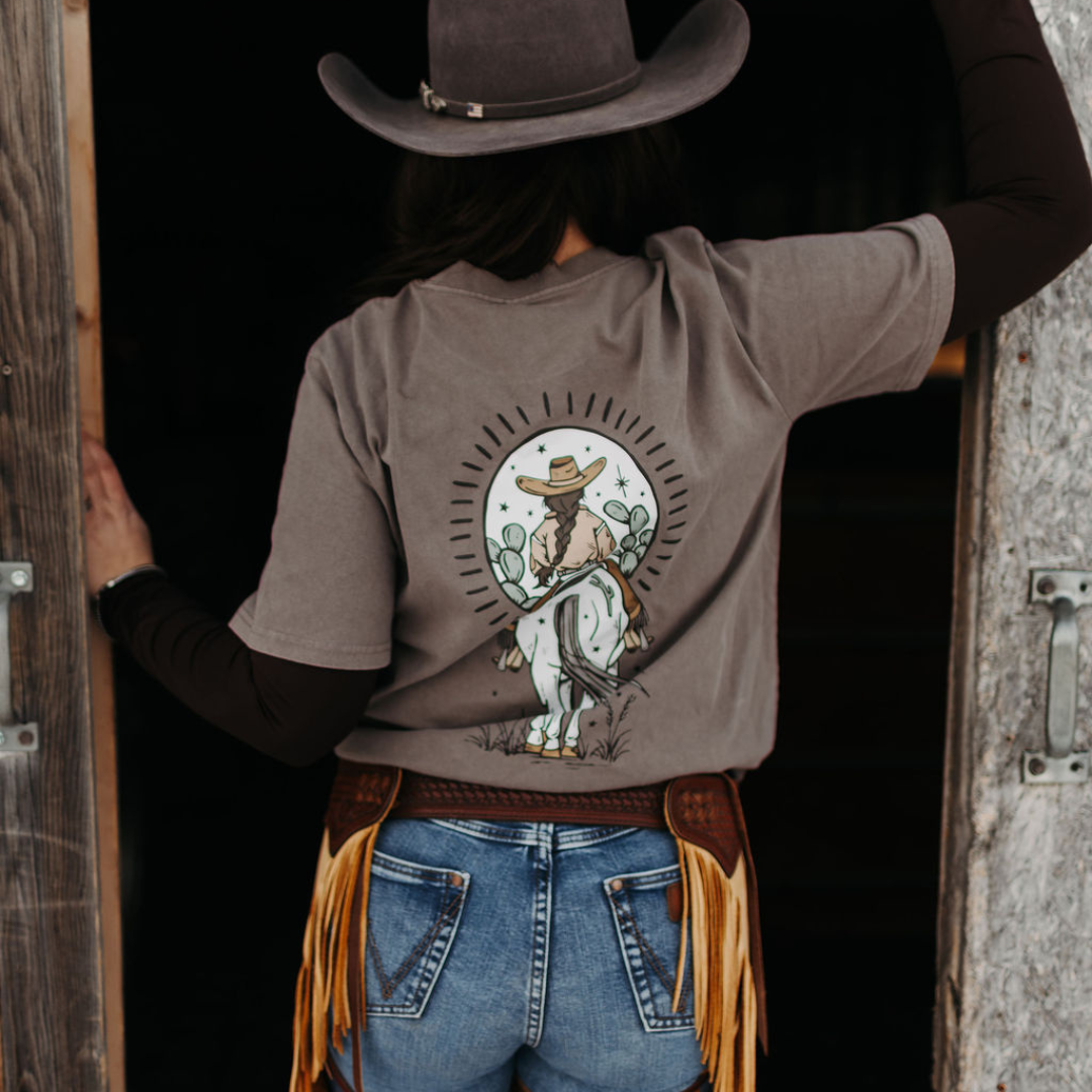'Boho Cowgirl' Ladies T-Shirt