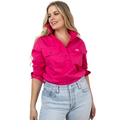 Women's Pink Western Work Shirt